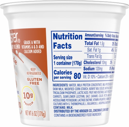 Kroger® Low Fat Dulce de Leche Lactose Free Yogurt Perspective: right