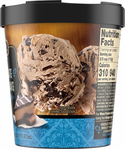 Private Selection® Chocolate Cheesecake Ice Cream Pint Perspective: right