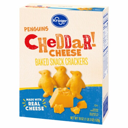 Kroger® Penguins Cheddar Cheese Crackers Perspective: right