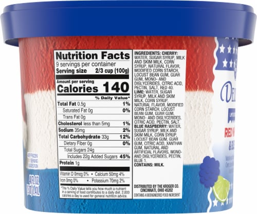 Kroger® Deluxe Limited Edition Red White & Blue Ice Cream Perspective: right