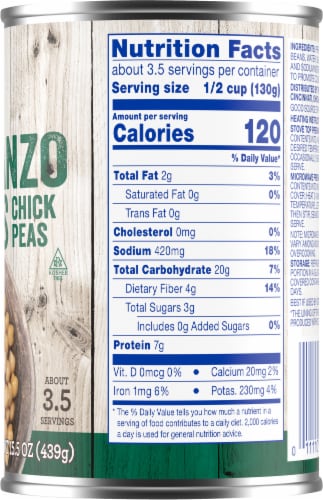 Kroger® Garbanzo Beans Chickpeas Perspective: right