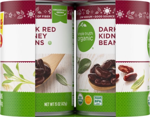 Simple Truth Organic® Dark Red Kidney Beans Perspective: right