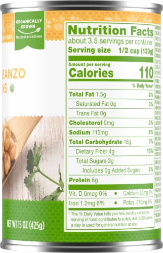 Simple Truth Organic® Garbanzo Beans Perspective: right