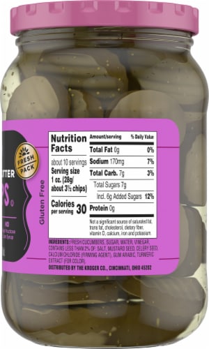 Kroger® Bread & Butter Pickle Chips Perspective: right