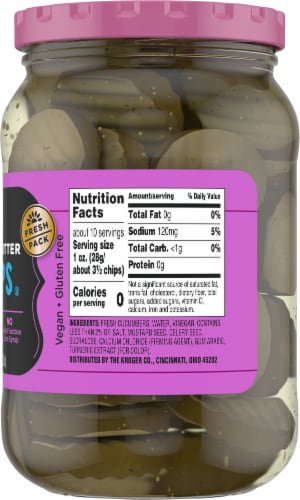 Kroger® Sugar Free Bread & Butter Pickle Chips Perspective: right