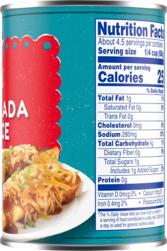 Kroger Red Enchilada Sauce Perspective: right