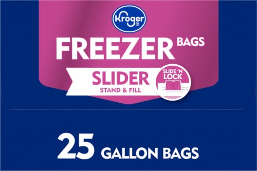 Kroger® Stand & Fill Slider Freezer Bags Perspective: right