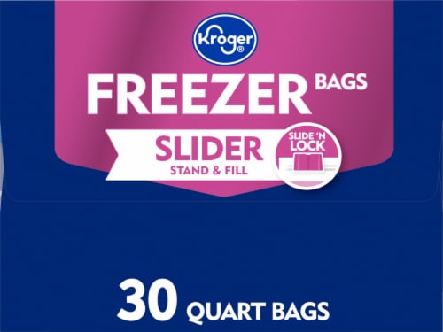 Kroger® Quart Slider Freezer Bag Perspective: right