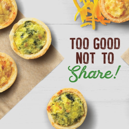 Kroger® Florentine Bacon Cheese & Onion Mini Quiche Duo Perspective: right