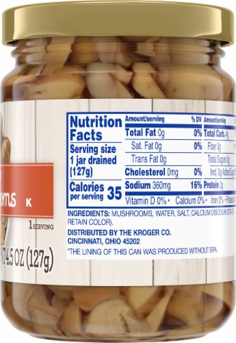 Kroger® Sliced Mushrooms Perspective: right