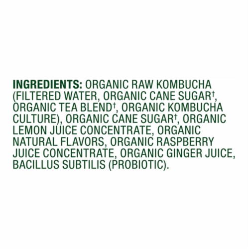 Simple Truth Organic® Raspberry Lemon Ginger Kombucha Perspective: right