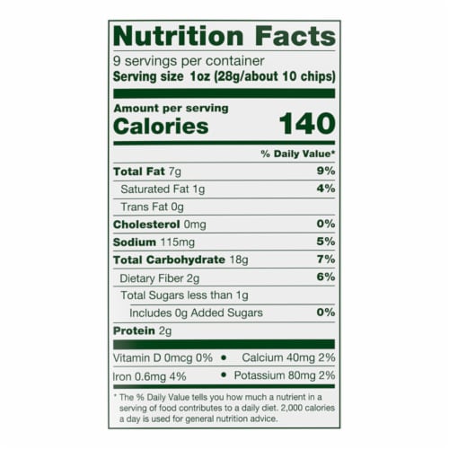 Simple Truth Organic® Taqueria Style Yellow Corn Tortilla Chips Perspective: right