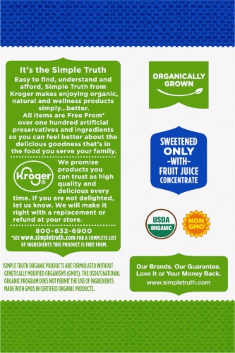 Simple Truth Organic® Blueberry Lemonade Juice Drink Pouches Perspective: right
