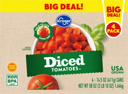 Kroger® Diced Tomatoes Perspective: right