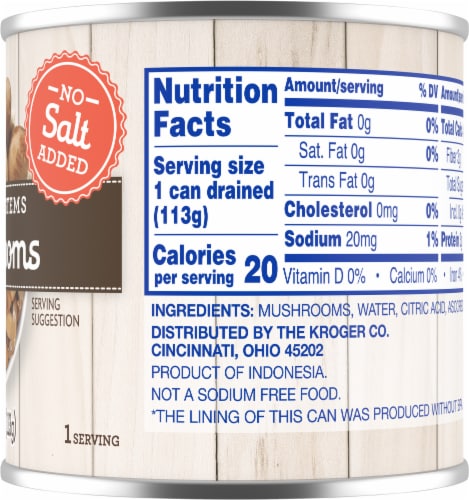 Kroger® Mushrooms Pieces & Stems No Salt Added Perspective: right