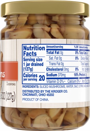 Kroger® Sliced Mushroom Jar Perspective: right