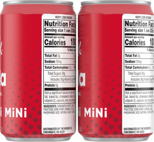 Kroger® Big K® Cola Mini Cans Perspective: right