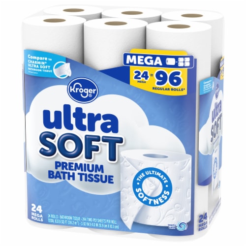 Kroger® Ultra Soft Mega Roll Toilet Paper Perspective: right