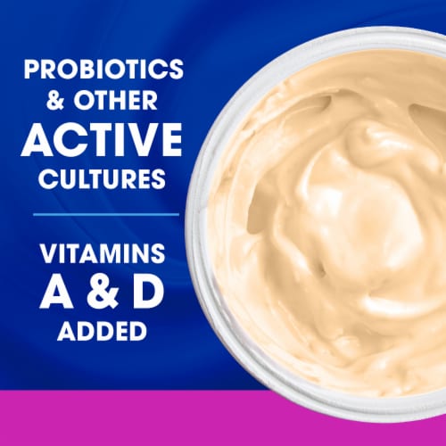 Kroger Peach Low Fat Yogurt Cup Perspective: right