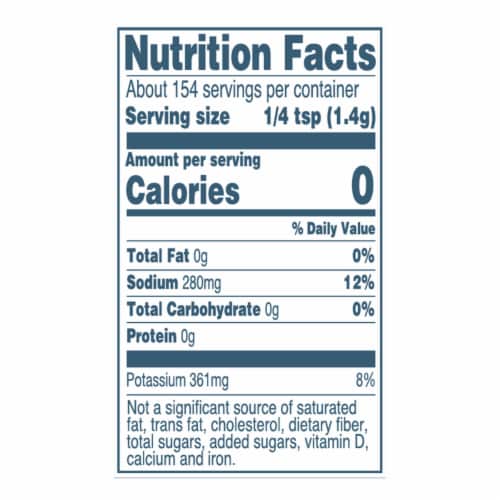 Kroger® Reduced Sodium Salt Perspective: right