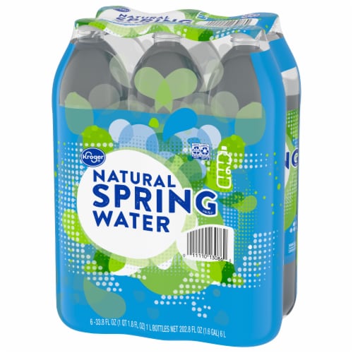 Kroger® Natural Spring Bottled Water Perspective: right