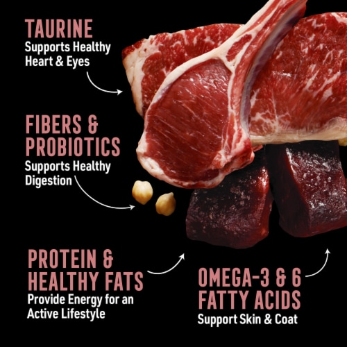 ABOUND® Wild Beginnings Adult Dry Dog Food Beef Venison & Lamb Perspective: right