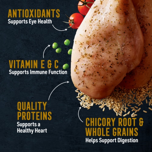 ABOUND® Pro Vet Formulated Adult Large Breed Dry Dog Food Chicken & Brown Rice Perspective: right