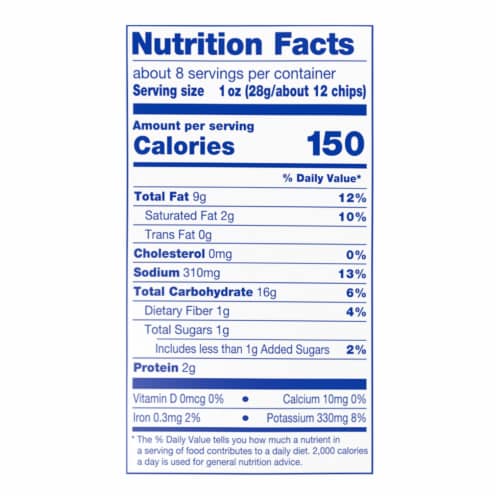Kroger® Hot Cheddar Potato Chips Perspective: right