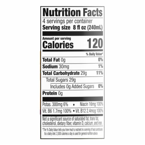Simple Truth® Energy Mango Passionfruit 100% Juice Bottle Perspective: right