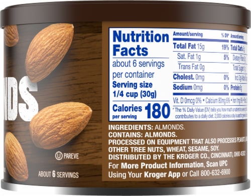 Kroger® Raw Unsalted Almonds Perspective: right