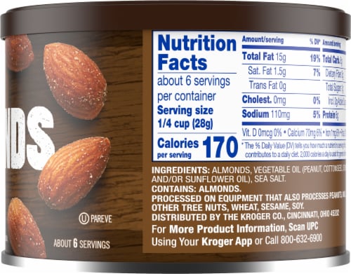 Kroger® Roasted Sea Salted Almonds Perspective: right