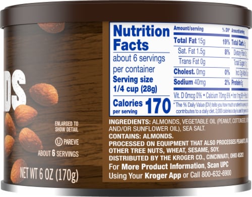Kroger® Roasted Lightly Sea Salted Almonds Perspective: right