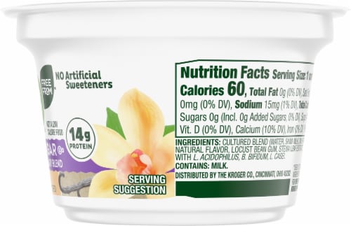 Simple Truth® Vanilla Zero Sugar Yogurt Cup Perspective: right