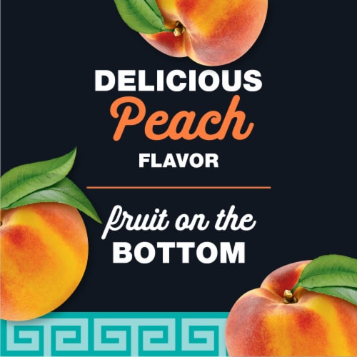 Kroger® Fruit on the Bottom Peach Nonfat Greek Yogurt Cup Perspective: right