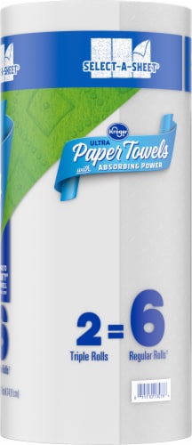 Kroger® Ultra Paper Towels Triple Rolls Perspective: right