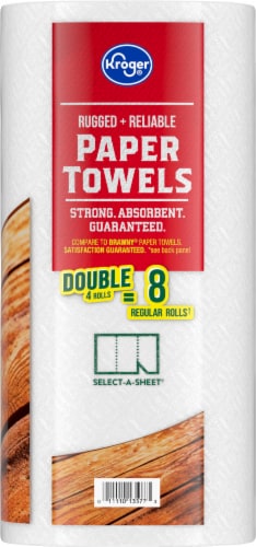 Kroger® Rugged + Reliable Paper Towels Double Rolls Perspective: right