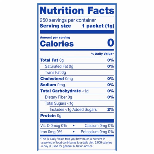 Kroger® Zero Calorie Aspartame Sweetener Perspective: right