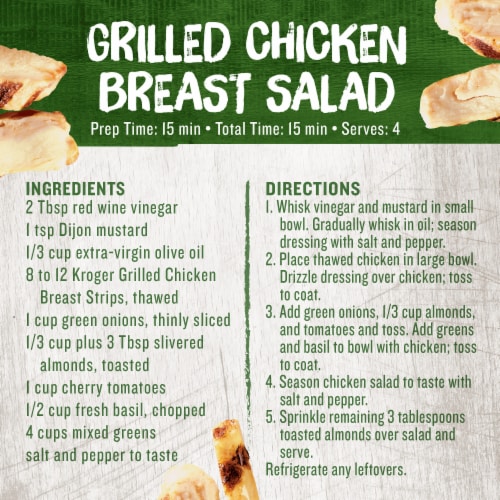 Kroger® Fully Cooked Frozen Grilled Chicken Breast Strips Perspective: right