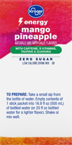 Kroger® Energy Mango Pineapple Drink Mix Perspective: right