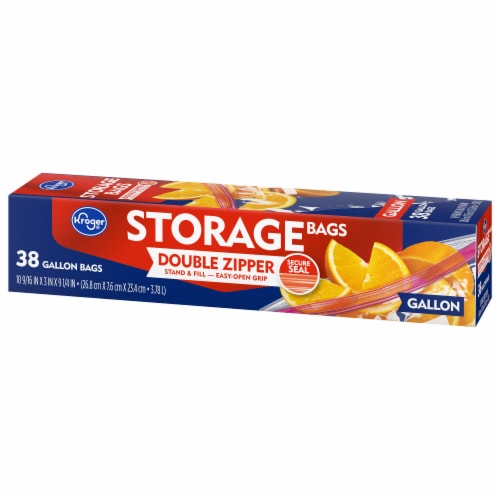 Kroger® Double Zipper Reclosable Gallon Storage Bags Perspective: right