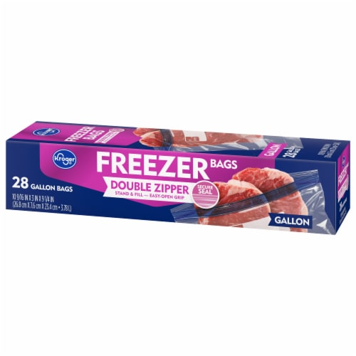 Kroger® Double Zipper Reclosable Gallon Freezer Bags Perspective: right