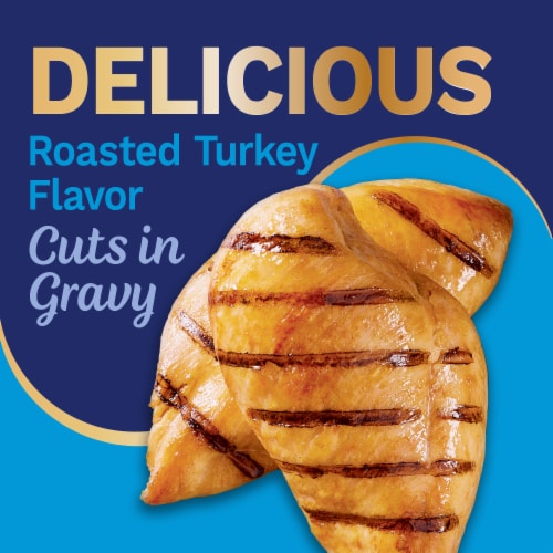 Pet Pride® All Life Stages Wet Cat Food Turkey Dinner in Gravy Cuts Perspective: right