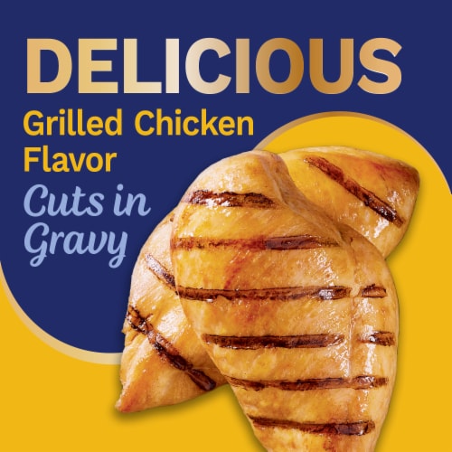 Pet Pride® All Life Stages Wet Cat Food Chicken Dinner in Gravy Cuts Perspective: right