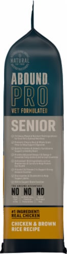 ABOUND® Pro Vet Formulated Senior Dry Cat Food Chicken & Brown Rice Perspective: right