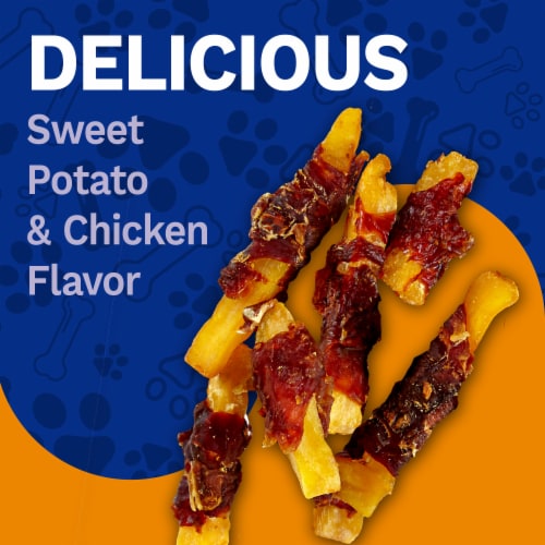 Sweet potato wrapped in bacon dog treats hotsell