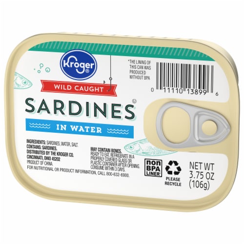 Kroger® Wild Caught Sardines in Water Perspective: right