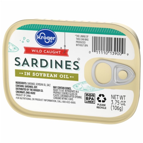 Kroger® Wild Caught Sardines in Soybean Oil Perspective: right