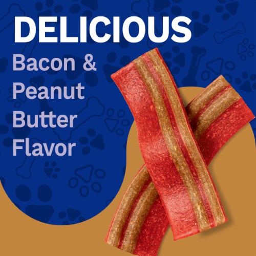 Pet Pride® Wag'n Strips Dog Treats Bacon & Peanut Butter Flavor Perspective: right