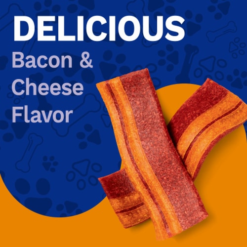 Pet Pride® Wag'n Strips Dog Treats Bacon & Cheese Flavor Perspective: right