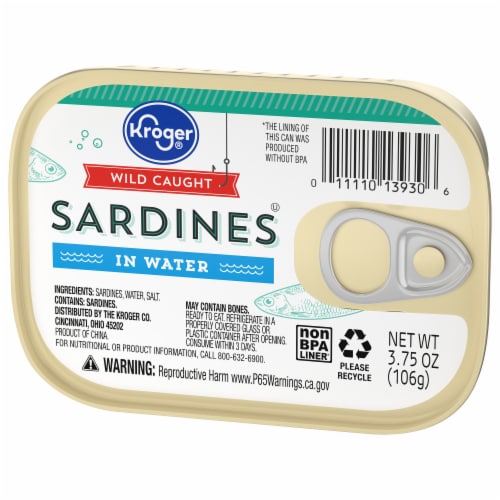 Kroger® Wild Caught Sardines in Water Perspective: right